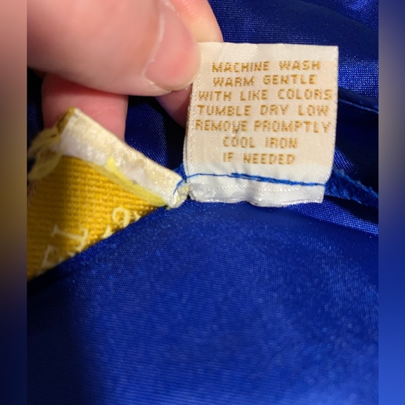 Royal Blue women’s sz Small Vintage Mini Slip Dress Victoria’s Secret Gold label - Picture 6 of 7